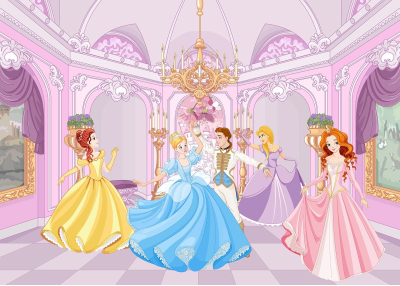 Детски Флис Фототапет PRINCESSES- Принцеси